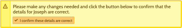 This is just a screenshot of the button. You'll have to click the actual button at the top of the Personal Details page for your child in OSM.